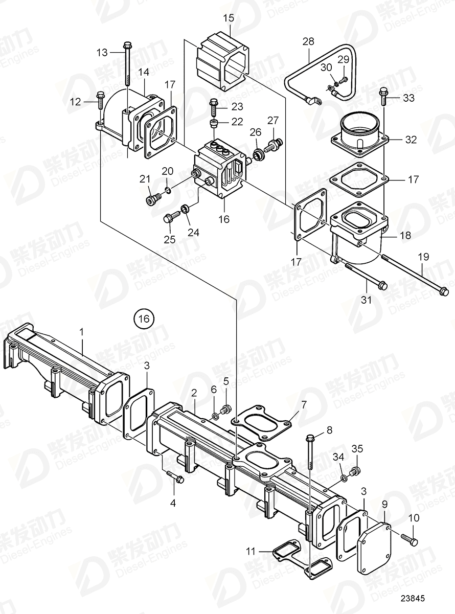 VOLVO Screw 21094794 Drawing